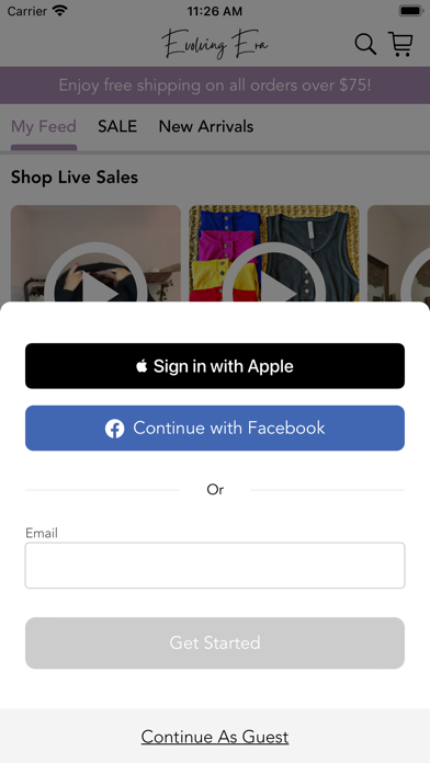 Evolving Era Boutique Screenshot