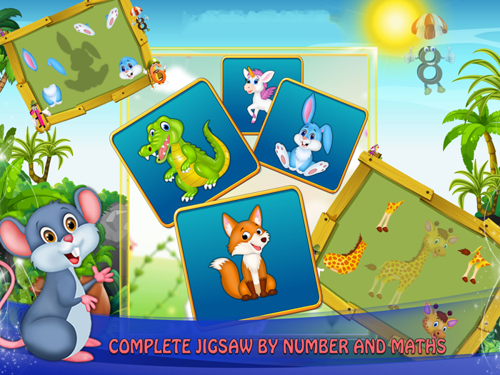 Animal Jigsaw with Basic Maths