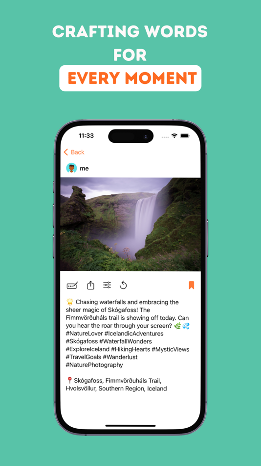 #2. PhotoPhrase: AI Photo Captions (iOS) 由: Jagruthi Balagatte Mohandas