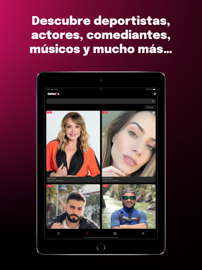 Famosos - Saludos a un Clic