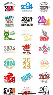 new year 2024 eve stickers iphone screenshot 2