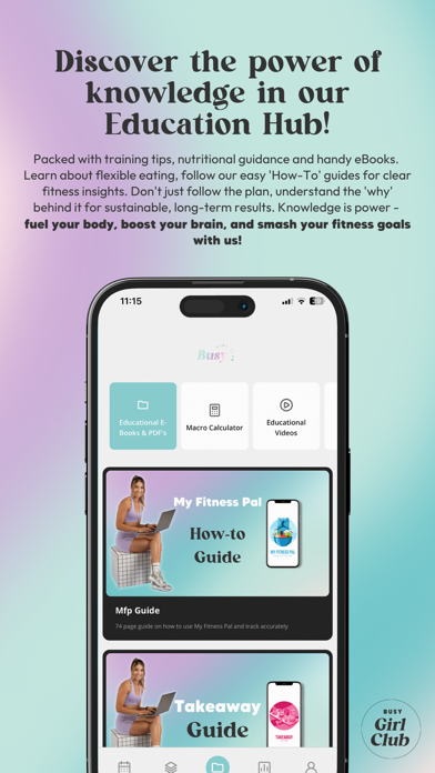 Busy Girl Club App Screenshot