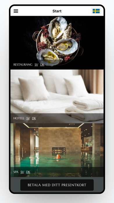 RestaurangGuiden's Gift Card Screenshot