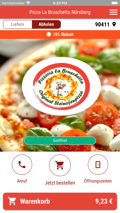 Pizza La Bruschetta Nürnberg Screenshot