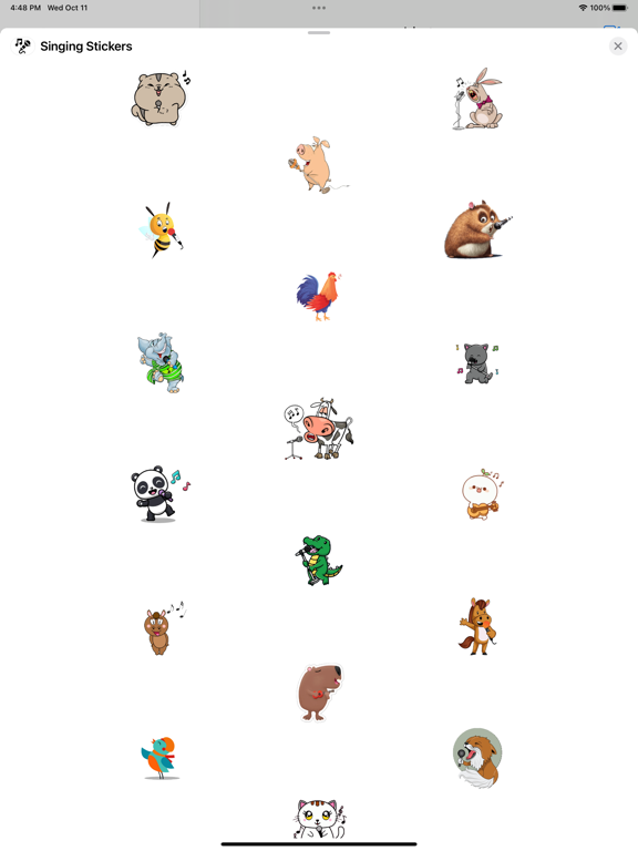 Screenshot #4 pour Singing Stickers