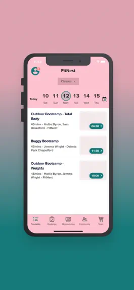 Game screenshot FitNest Classes apk