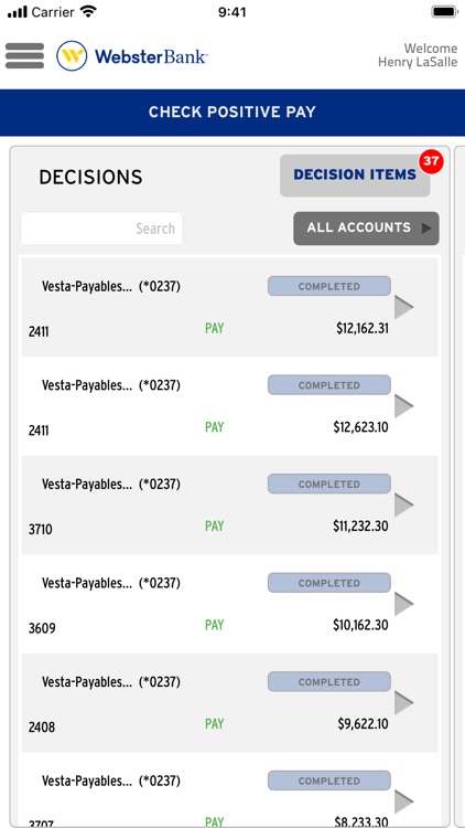 Webster SNB e-Treasury Mobile screenshot-4