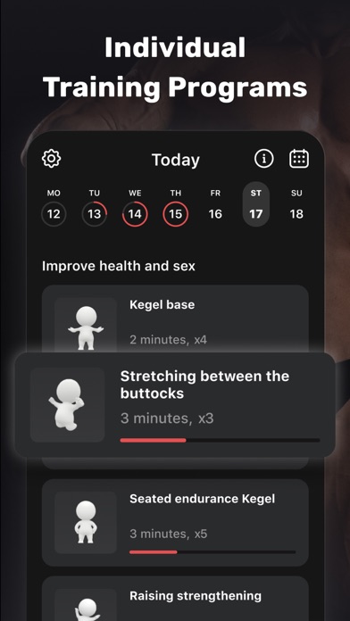 Men's rise: Kegel exercises Screenshot