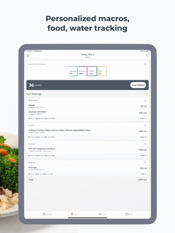 Trifecta: Diet & Weight Loss iPad screenshot 4 - Health & Fitness app