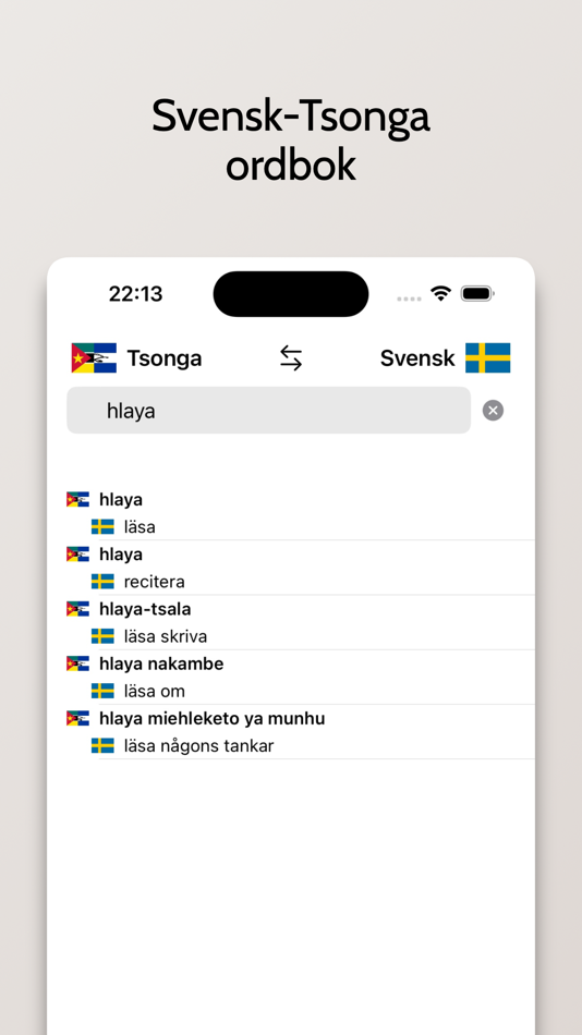 #1. Tsonga-Svensk ordbok (iOS) 由: FB PUBLISHING LLC