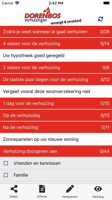 Dorenbos Verhuizingen Screenshot