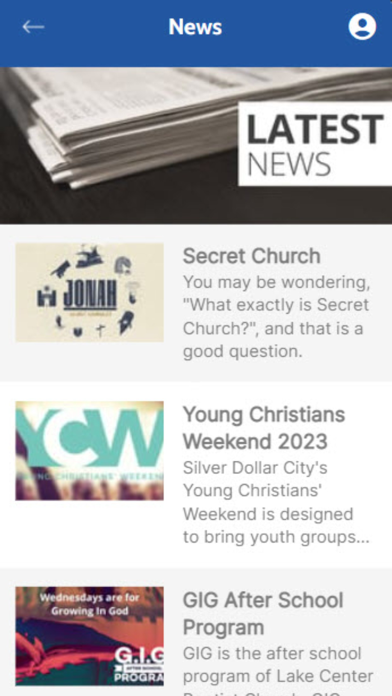 Lake Center Baptist Screenshot