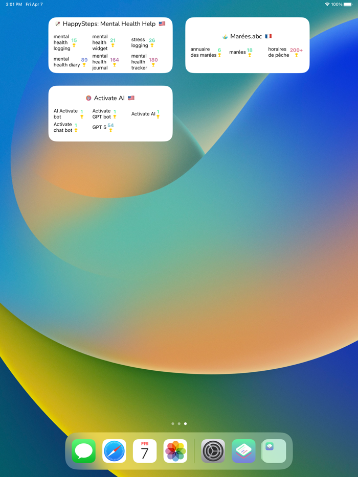 Keyword Tracker ASO Widgets