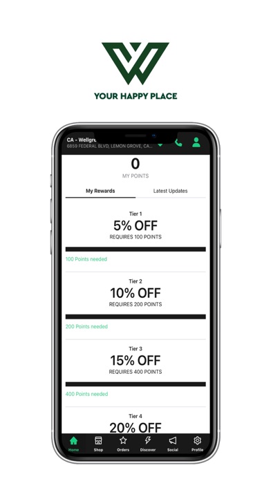 Wellgreens Rewards Screenshot