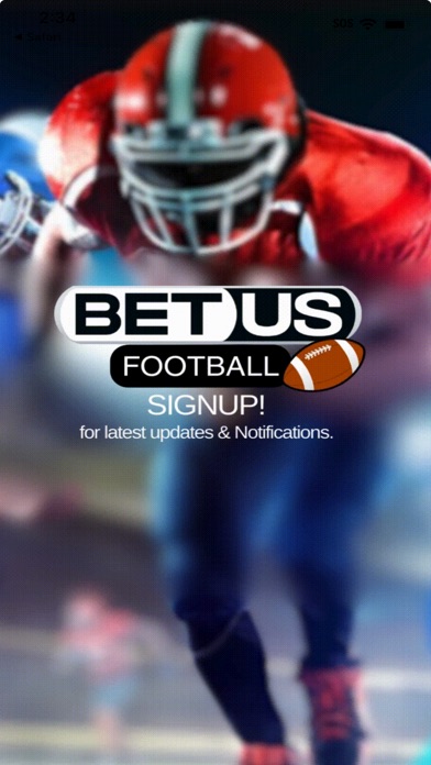 BetUS football Screenshot