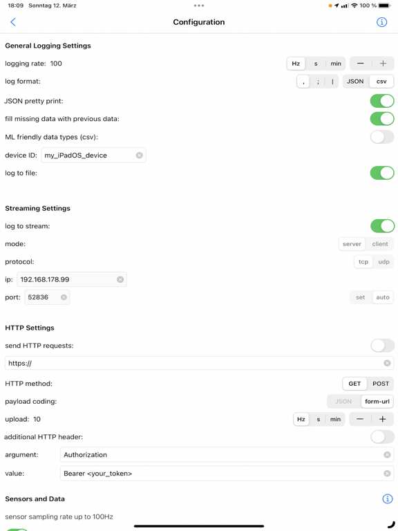 Screenshot #6 pour SensorLog