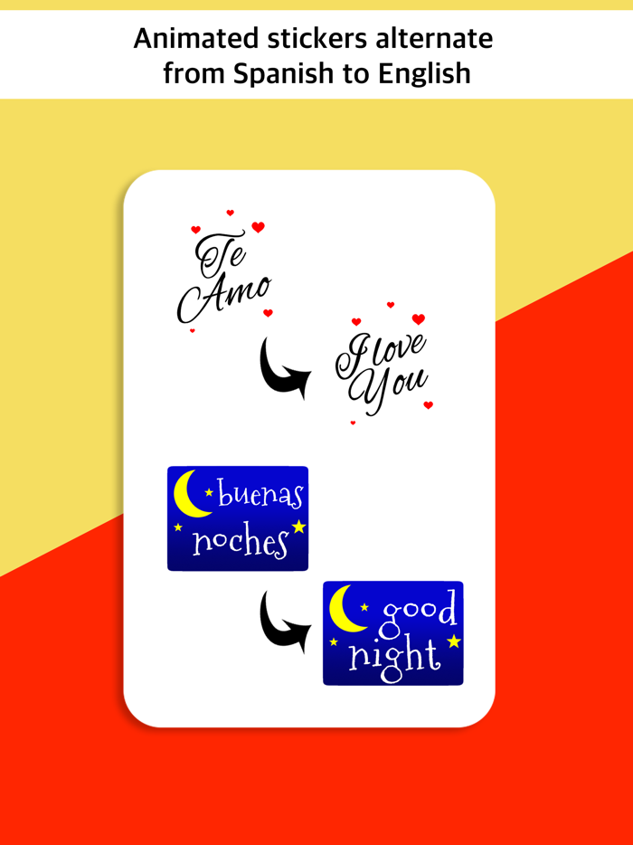 Spanish to English Stickers