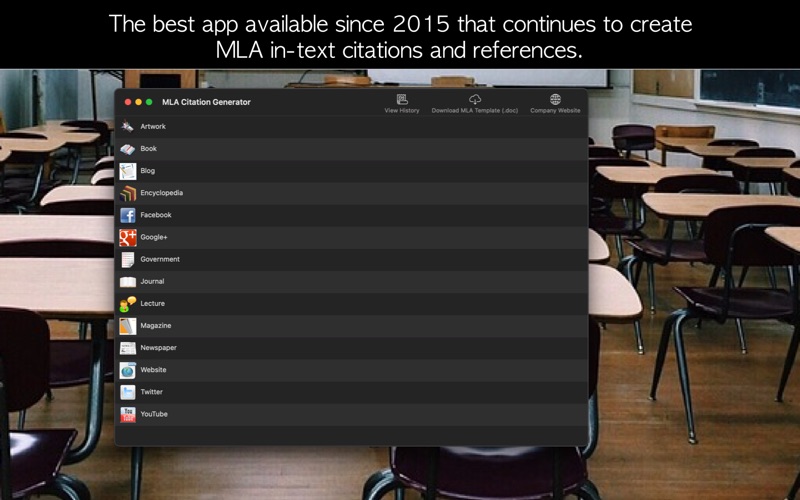 Screenshot #1 pour MLA Citation Generator