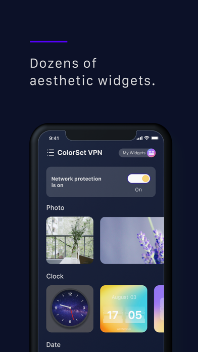 ColorSet VPN - safe widgets screenshot 2