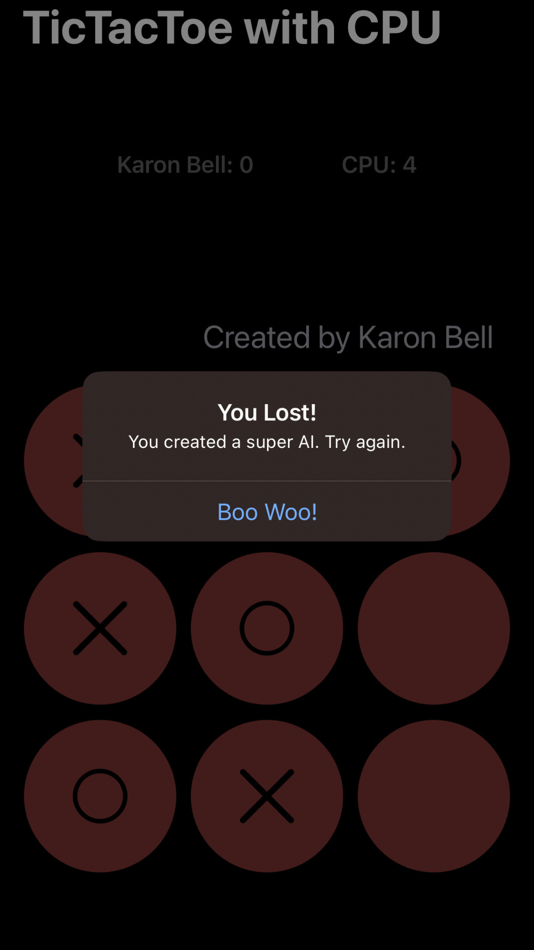 #3. Tic Tac Toe 7 Game Series (iOS) By: Karon Bell