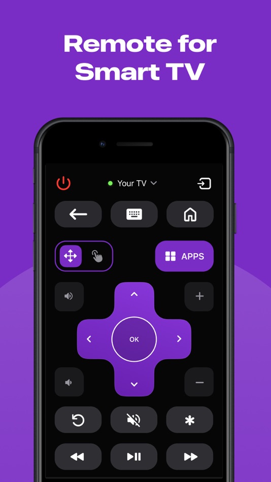 #1. Roku TV Remote Control & Cast (iOS) 由: Aleh Piashkou