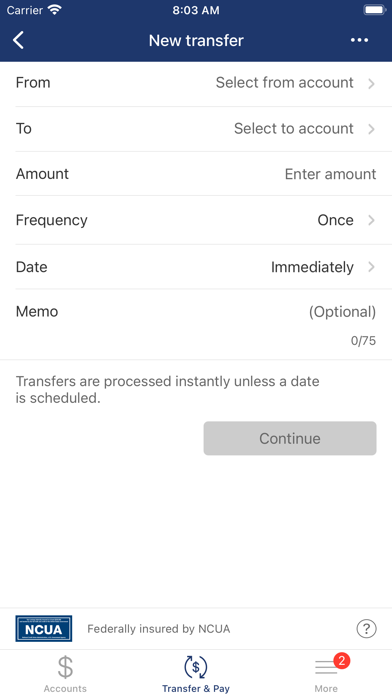 SECNY FCU Screenshot