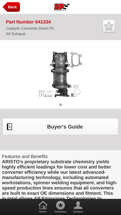 AP Exhaust Catalog Screenshot