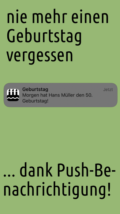 Meine Geburtstage Screenshot
