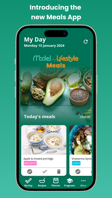 Model My Lifestyle - Meals Screenshot