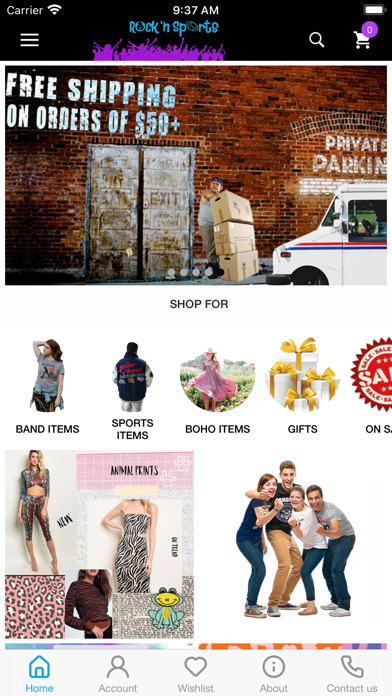 Rock N Sport Store Screenshot 1 - AppWisp.com