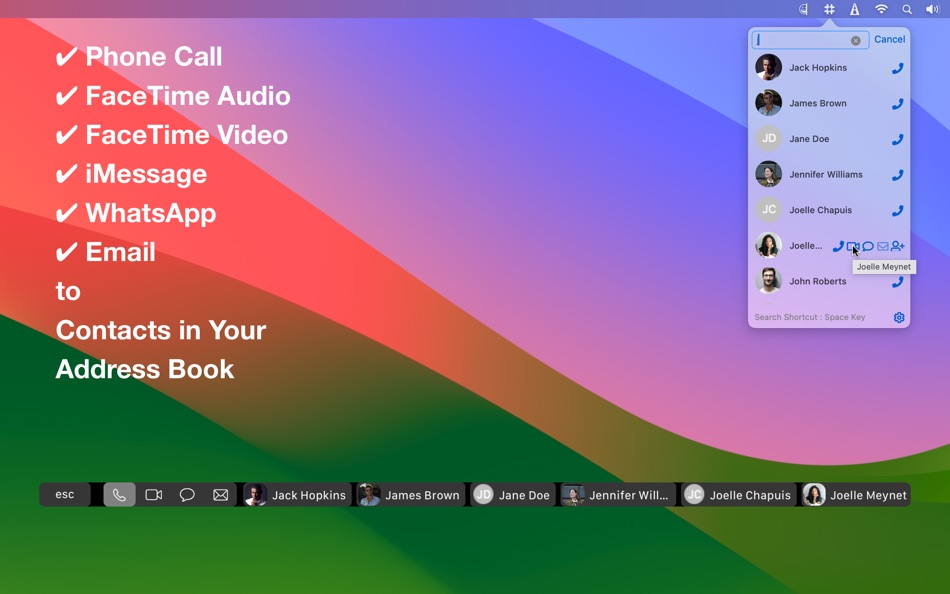 #2. SpeedDial - Menu Bar Contacts (macOS) 由: Zafer ARICAN