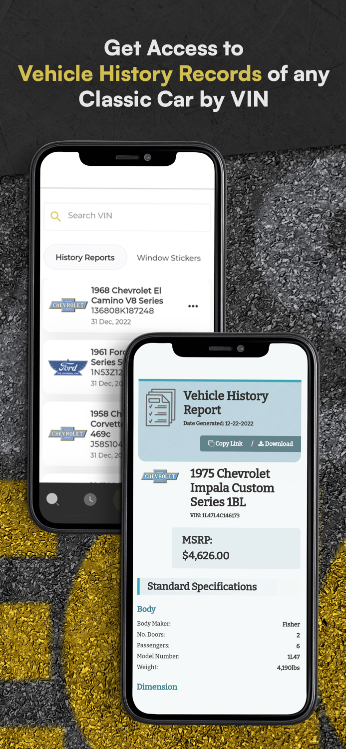 Classic Car VIN Lookup