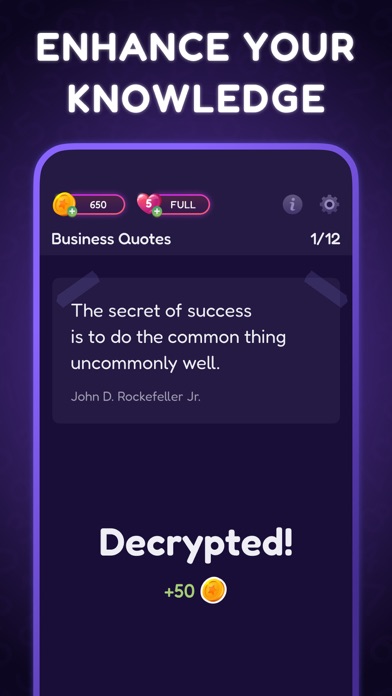 Decode: Word Decoding Puzzle Screenshot