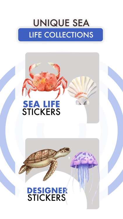 Watercolor Sea Life Emojis screenshot-4