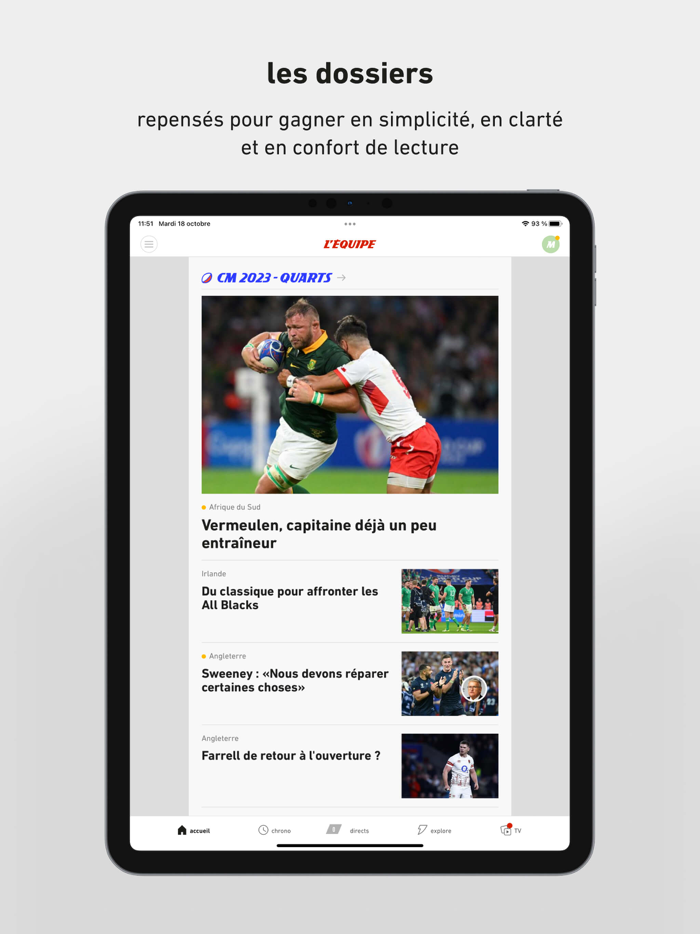 L’EQUIPE sports en direct