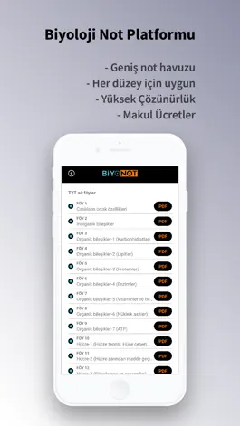 Game screenshot Biyonot-Biyoloji Notları PDF apk