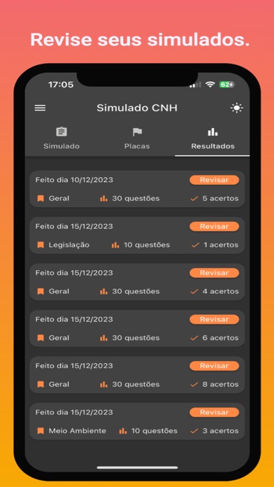 Simulado CNH 2024 Screenshot