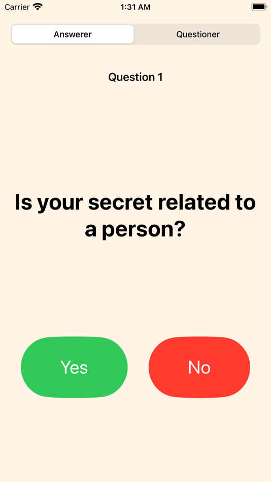 #1. 20 Questions Game (iOS) 由: Matthew Chun