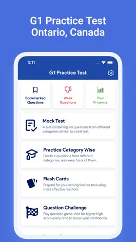 Game screenshot G1 Practice Test Ontario mod apk