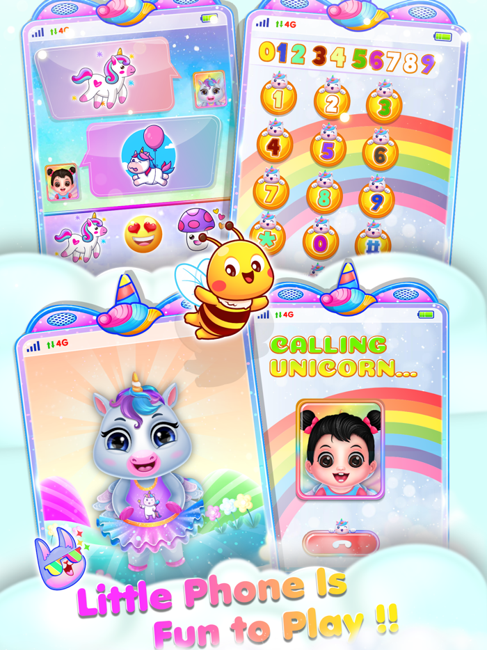 Cute Unicorn Daycare Toy Phone