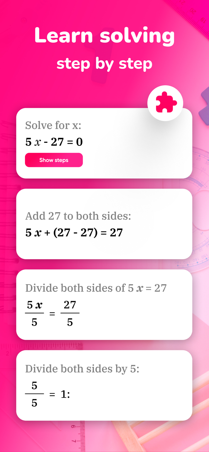 Math Solver Solve by Camera