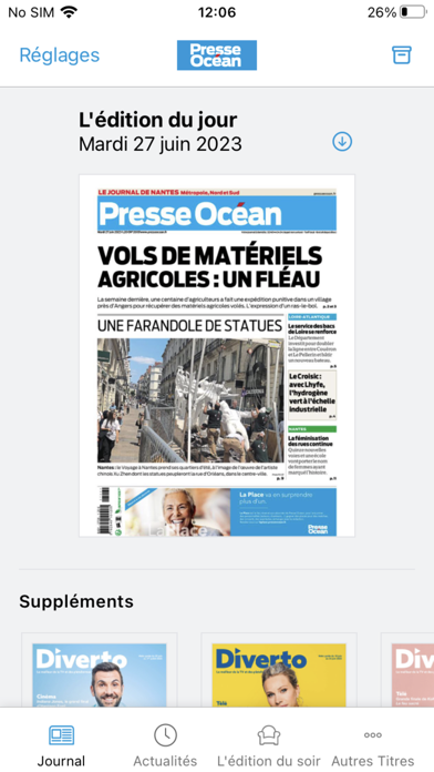 Screenshot #1 pour Presse Océan - Le Journal