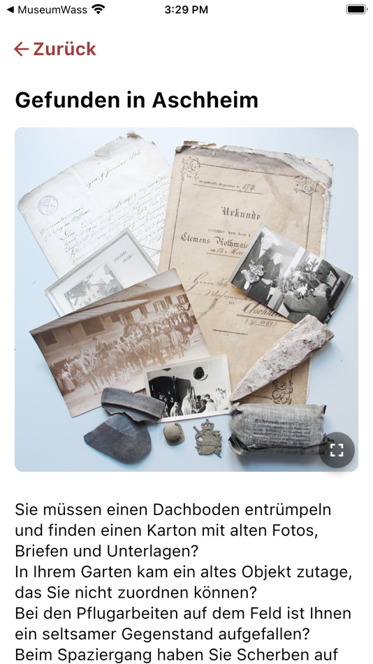 #2. AschheiMuseum (iOS) Podle: Landesstelle für die nichtstaatlichen Museen in Bayern