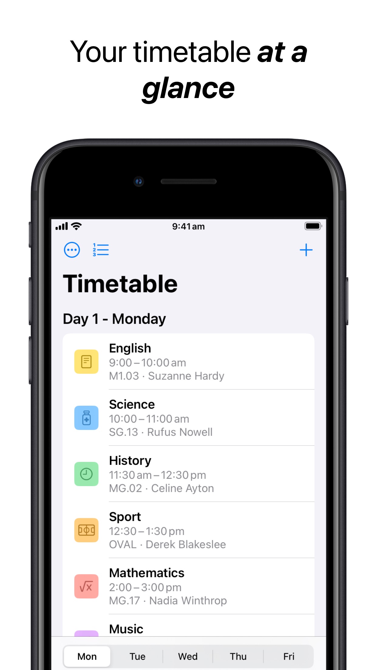 Screenshot do app Schooly: School Organiser