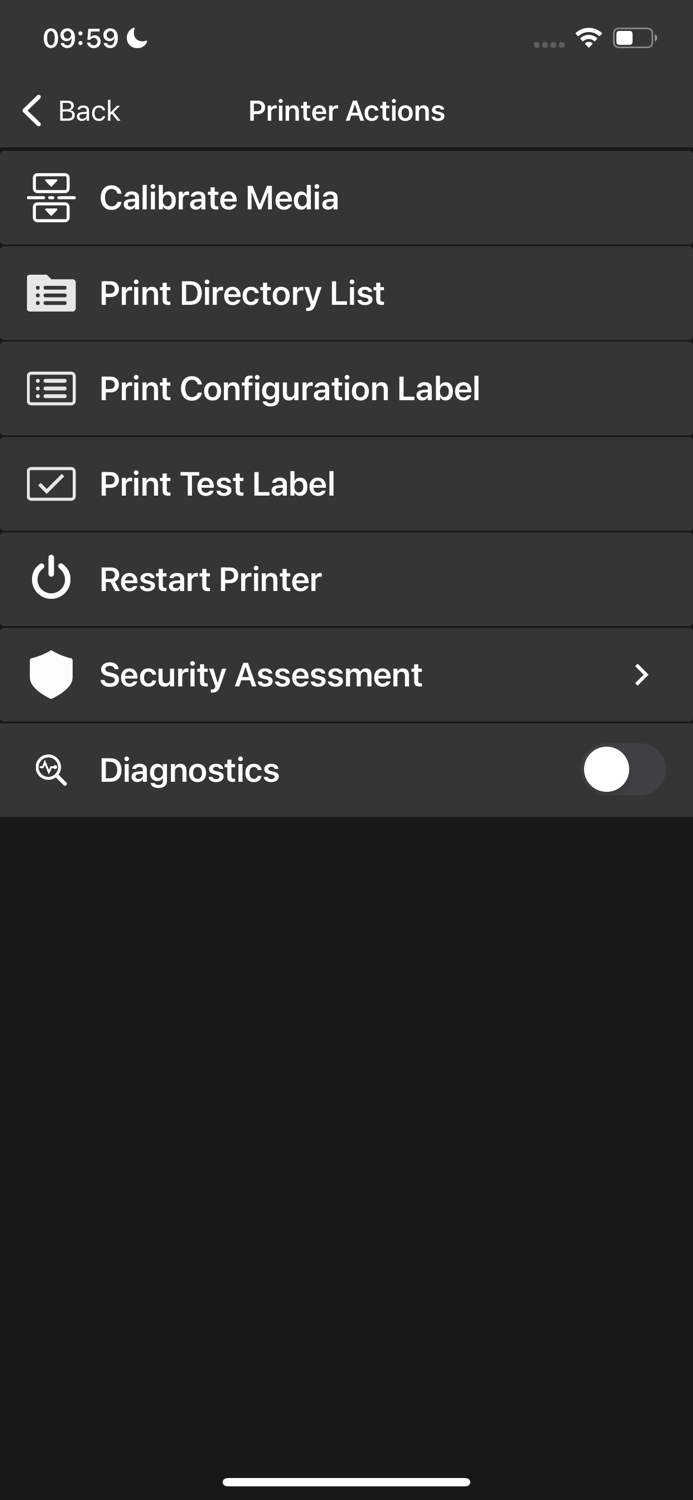 Zebra Printer Setup Utility