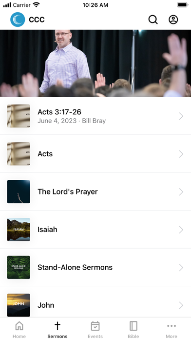 C'ville Community Church Screenshot