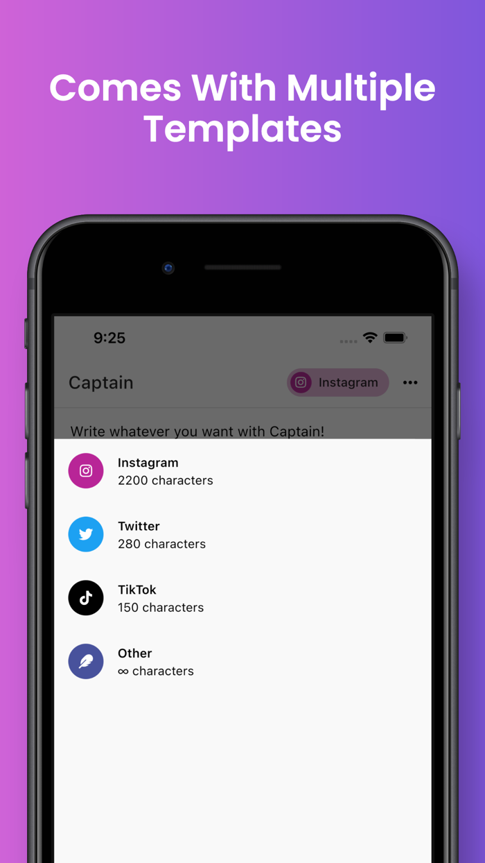 Simple Caption Writer