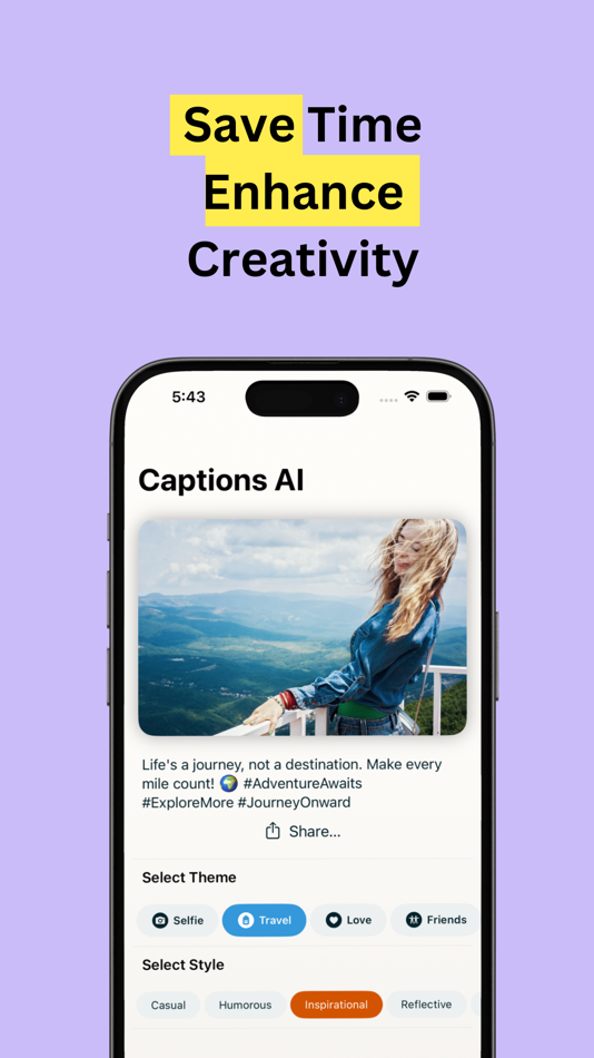 #5. AI Caption Writer for IG (iOS) 由: Alsy Apps Ltd