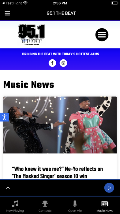 95.1 The Beat Meridian Screenshot