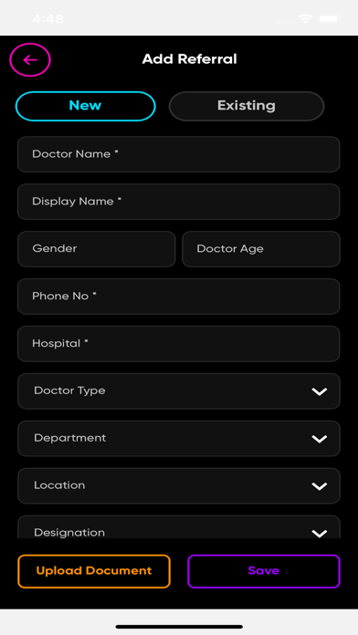Aadhar Hospital MIS Screenshot